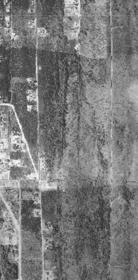 Aerial photograph of the Homecroft area in 1936